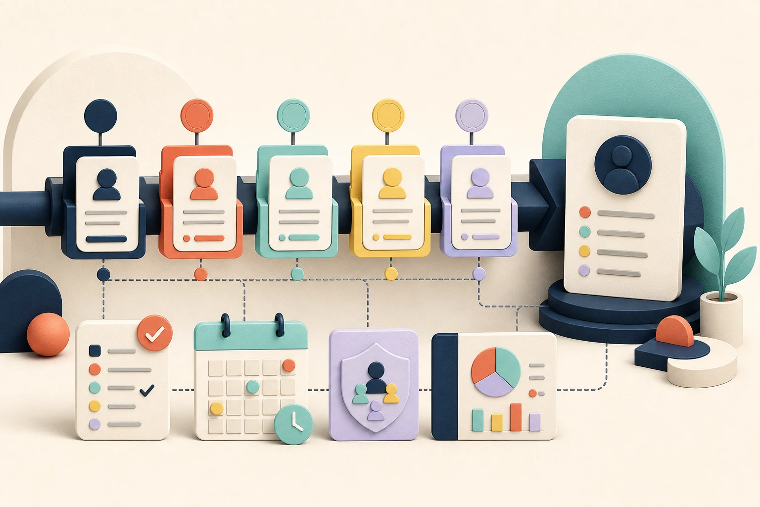 A connected customer pipeline with relationships, tasks, and reporting